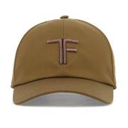 Tom Ford Broderad Baseballkeps Green, Herr