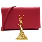 Yves Saint Laurent Vintage Pre-owned Laeder axelremsvskor Red, Dam