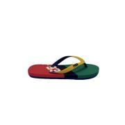 Ralph Lauren Stiliga herr flip-flops för sommaren Green, Herr