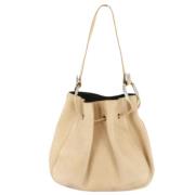 Gucci Vintage Pre-owned Laeder axelremsvskor Beige, Dam