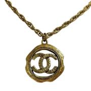 Chanel Vintage Pre-owned Metall chanel-smycken Yellow, Dam