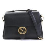 Gucci Vintage Pre-owned Laeder axelremsvskor Black, Dam