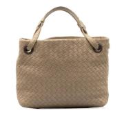 Bottega Veneta Vintage Pre-owned Laeder totevskor Beige, Dam