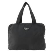 Prada Vintage Pre-owned Nylon prada-vskor Black, Dam