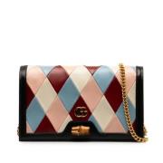 Gucci Vintage Pre-owned Laeder crossbodyvskor Multicolor, Dam