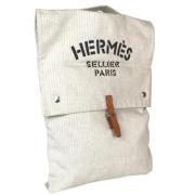 Hermès Vintage Pre-owned Tyg handvskor Beige, Dam