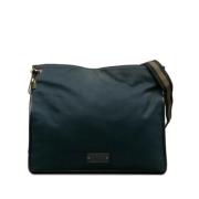 Gucci Vintage Pre-owned Canvas axelremsvskor Blue, Dam