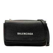 Balenciaga Vintage Pre-owned Laeder axelremsvskor Black, Dam