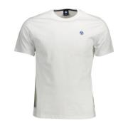 North Sails Vit Bomull Rund Hals Tee White, Herr