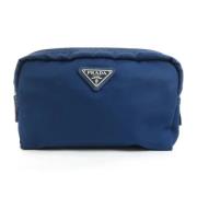 Prada Vintage Pre-owned Tyg prada-vskor Blue, Dam