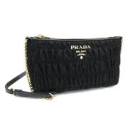 Prada Vintage Pre-owned Tyg prada-vskor Black, Dam