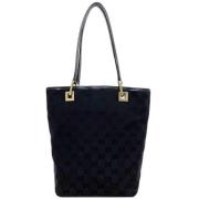 Gucci Vintage Pre-owned Canvas totevskor Black, Dam