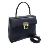 Salvatore Ferragamo Pre-owned Pre-owned Tyg handvskor Blue, Dam