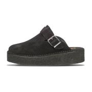 Clarks Stilren Trekwedge Mule Höj Stil Black, Dam