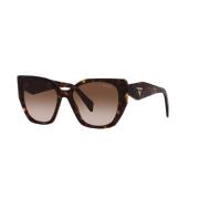 Prada Elegant Cat Eye Solglasögon Brun Brown, Dam