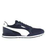 Puma Mesh Runner Sneakers i Peacoat-Vit Blue, Herr