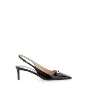 Tom Ford Svart Patentläder Slingback Klackar Black, Dam