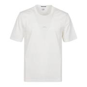 C.p. Company Vit Logo Print Jersey T-shirt White, Herr