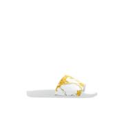 Versace Jeans Couture Slides med logotyp White, Dam