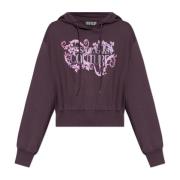 Versace Jeans Couture Sweatshirt med tryck Purple, Dam