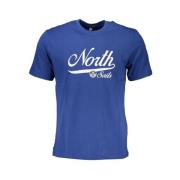 North Sails Kortärmad T-shirt med Logotyptryck Blue, Herr