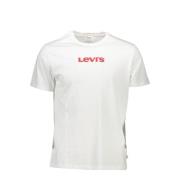 Levi's Bomull Crew Neck T-Shirt White, Herr