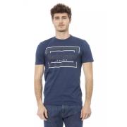 Baldinini Stilren blå bomulls-T-shirt Blue, Herr