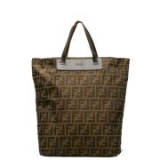 Fendi Vintage Pre-owned Canvas totevskor Beige, Dam