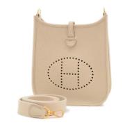 Hermès Vintage Pre-owned Tyg axelremsvskor Beige, Dam