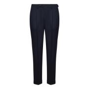 Michael Coal Slim-fit navy blue wool trousers Blue, Herr