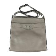 Fendi Vintage Pre-owned Laeder axelremsvskor Gray, Dam