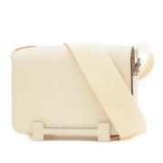 Hermès Vintage Pre-owned Tyg axelremsvskor Beige, Dam