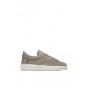 D.a.t.e. Beige Lågtop Sneakers med Grön Häl Beige, Herr