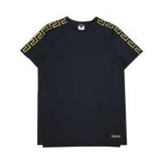 Versace Casual Bomull T-shirt Black, Herr