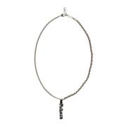 Alexander McQueen Stilfull Collane Halsband för Kvinnor Gray, Dam