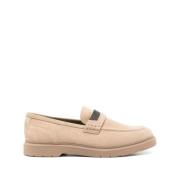 Brunello Cucinelli Beige Platta Skor med Monili Detalj Beige, Dam