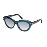 Tom Ford Stiliga solglasögon Ft1111 Toni 92P Blue, Dam