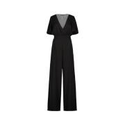 Nathi Luxury Elegant Svart Jumpsuit Black, Dam
