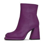 Cesare Gaspari Stiliga Blockklack Ankelboots - Violet Purple, Dam