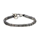 Goti 925 Silver Armband Gray, Dam