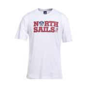 North Sails Elegant Logo T-shirt White, Herr