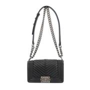 Chanel Vintage Pre-owned Laeder axelremsvskor Black, Dam