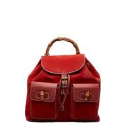 Gucci Vintage Pre-owned Tyg gucci-vskor Red, Dam