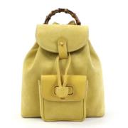 Gucci Vintage Pre-owned Tyg gucci-vskor Yellow, Dam