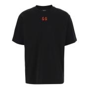 44 Label Group Bomull T-shirt med Logo Print Black, Herr