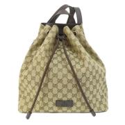 Gucci Vintage Pre-owned Canvas gucci-vskor Beige, Dam