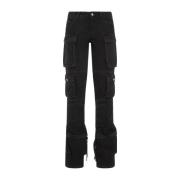 The Attico Svarta Essie Jeans Black, Dam