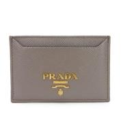 Prada Vintage Pre-owned Laeder plnbcker Gray, Dam