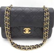 Chanel Vintage Pre-owned Laeder axelremsvskor Black, Dam