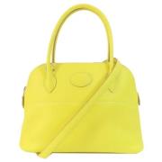 Hermès Vintage Pre-owned Tyg handvskor Yellow, Dam